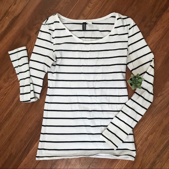 White shirt with thin black stripes Clearance
